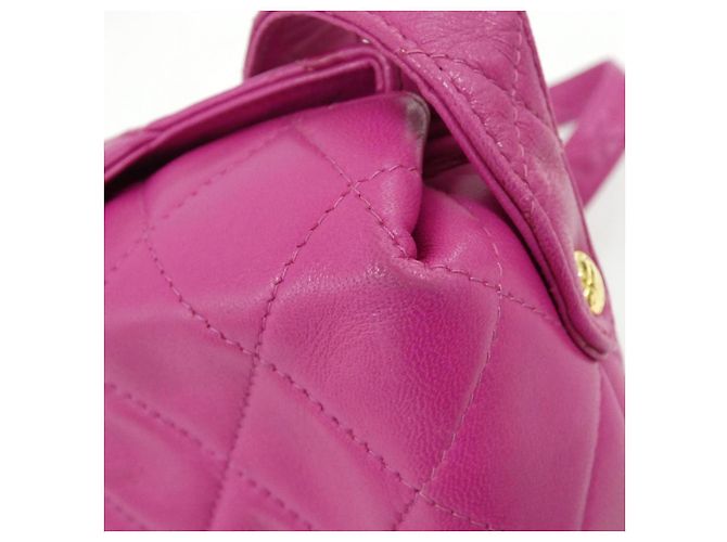 Borsa a Spalla in Pelle di Agnello Chanel Rosa - vista 6