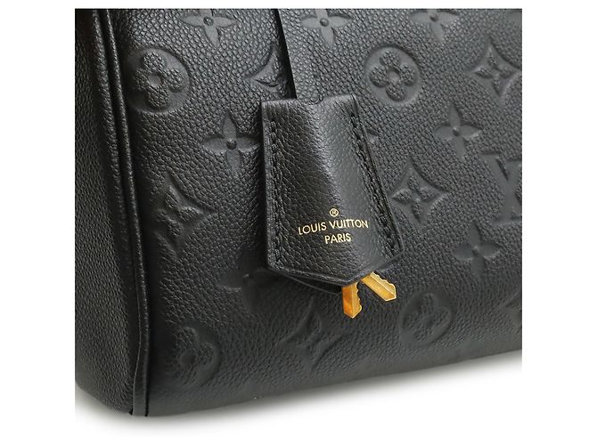 Borsa Louis Vuitton Monogram Empreinte Speedy Bandoulière 25 NM Nero - vista 10