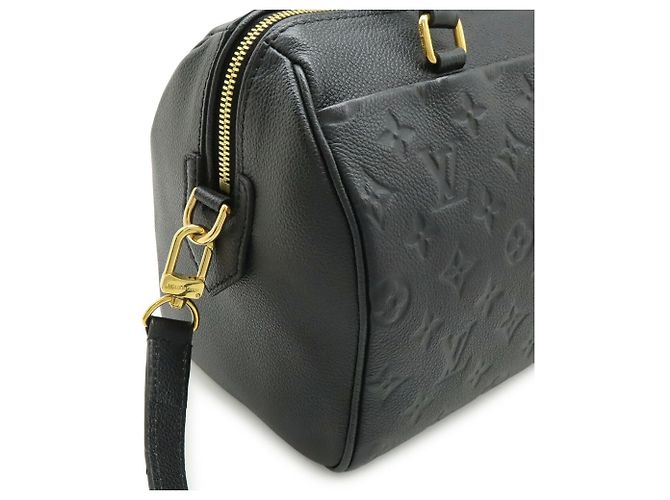 Borsa Louis Vuitton Monogram Empreinte Speedy Bandoulière 25 NM Nero - vista 5