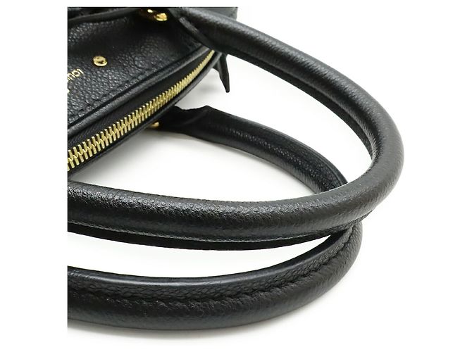 Borsa Louis Vuitton Monogram Empreinte Speedy Bandoulière 25 NM Nero - vista 7