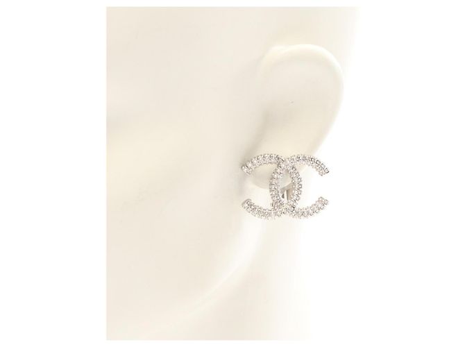 Orecchini Clip A23P Coco Mark di Chanel Argento - vista 4