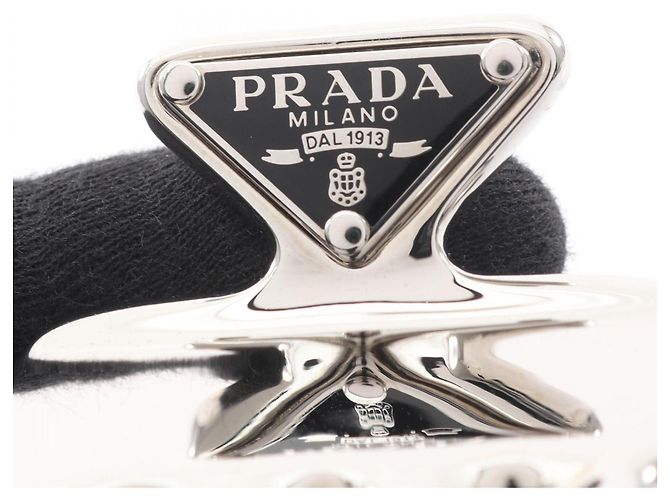 Fermaglio per capelli in acciaio inossidabile Prada Argento - vista 3