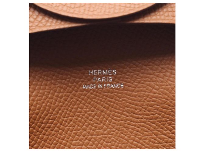 Billetera Hermès Bastia - Monedero Castaño - vista 4