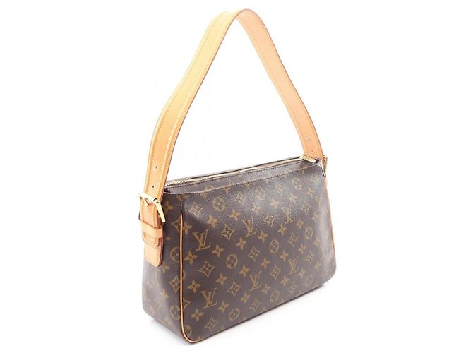 Borsa a Spalla Louis Vuitton Vivacite GM Marrone - vista 2