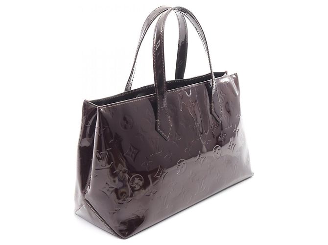 Louis Vuitton Wilshire PM Handtasche Bordeaux Lila - Ansicht 2