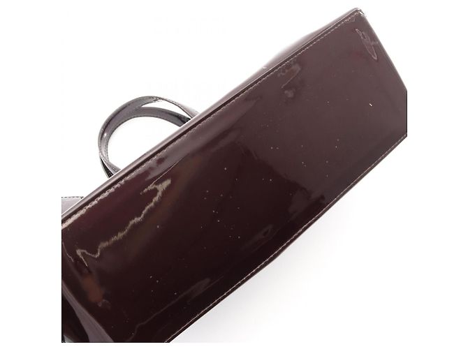 Louis Vuitton Wilshire PM Handtasche Bordeaux Lila - Ansicht 9