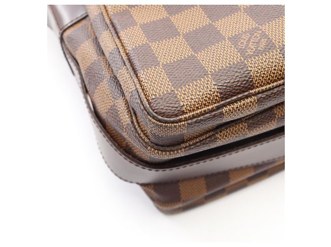 Borsa a Spalla Naviglio Louis Vuitton Marrone Damier ebene - vista 7