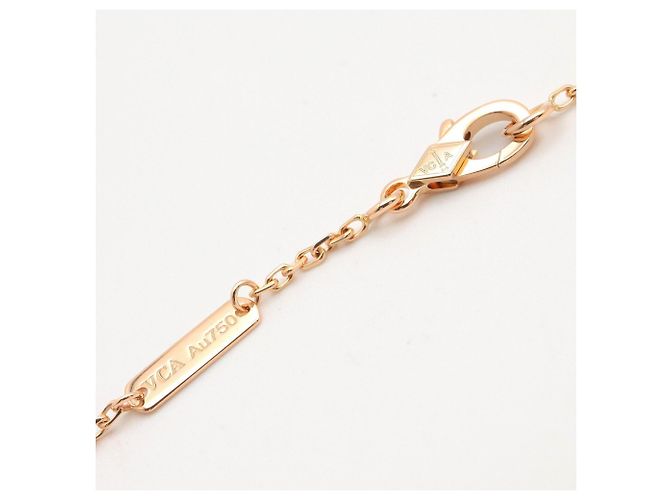 Vintage Alhambra Halskette von Van Cleef & Arpels Braun Golden - Ansicht 3