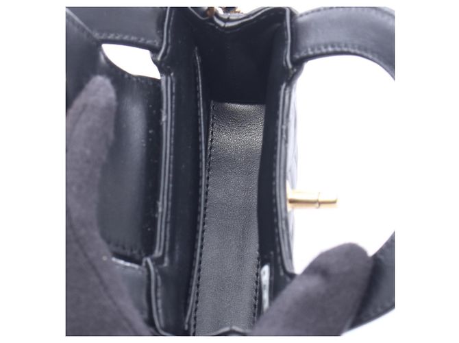 Borsa a spalla in pelle nera trapuntata Chanel Nero - vista 3
