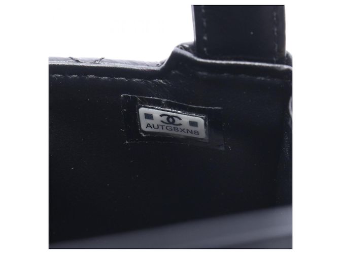 Borsa a spalla in pelle nera trapuntata Chanel Nero - vista 5