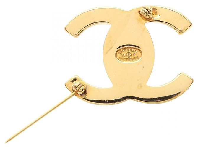 Chanel Coco Mark Gold Plated Brooch Golden - view 2