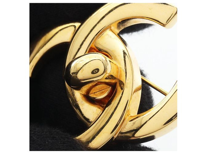 Chanel Coco Mark Gold Plated Brooch Golden - view 5