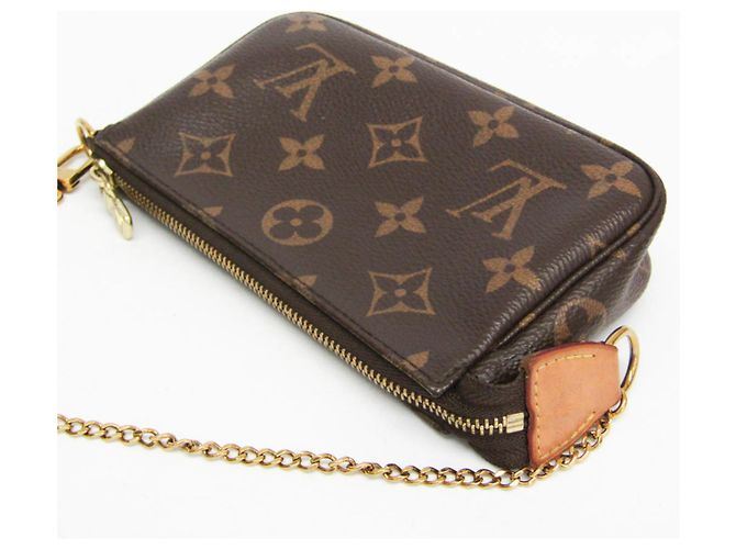 Mini Pochette Accessori Monogram Louis Vuitton Marrone - vista 5