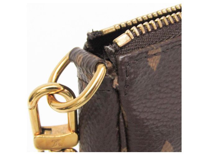 Mini Pochette Accessori Monogram Louis Vuitton Marrone - vista 8