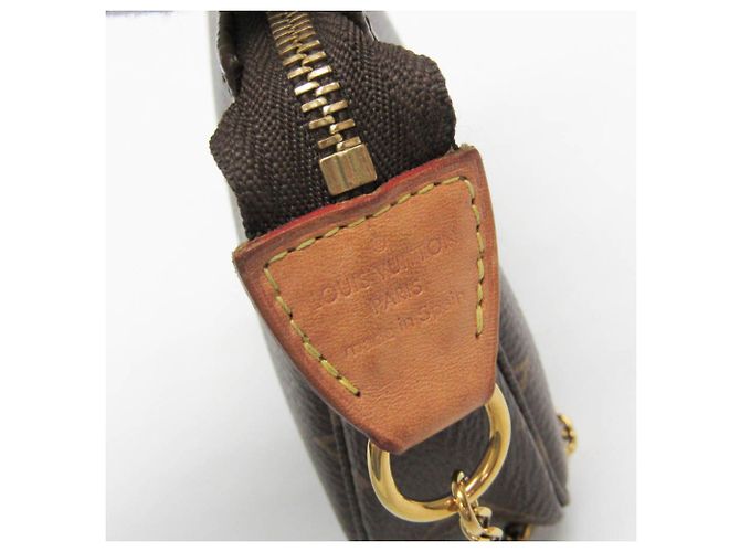 Mini Pochette Accessori Monogram Louis Vuitton Marrone - vista 9