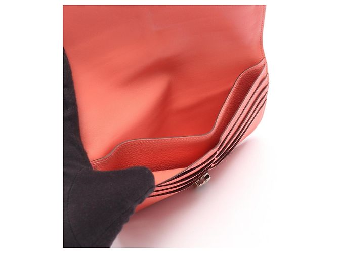 Cartera bi-fold Hermès Dogon Long Rose Candy Rosa - vista 3