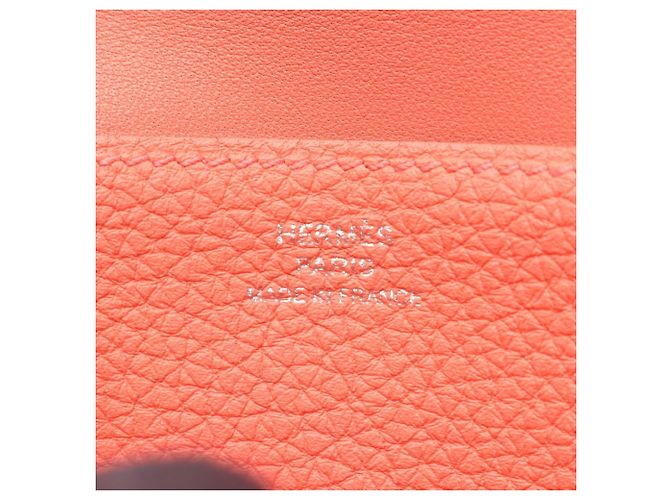 Cartera bi-fold Hermès Dogon Long Rose Candy Rosa - vista 4