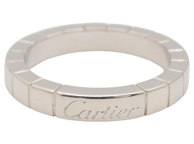Anello in oro bianco 18K Cartier Lanieres Argento - vista 2