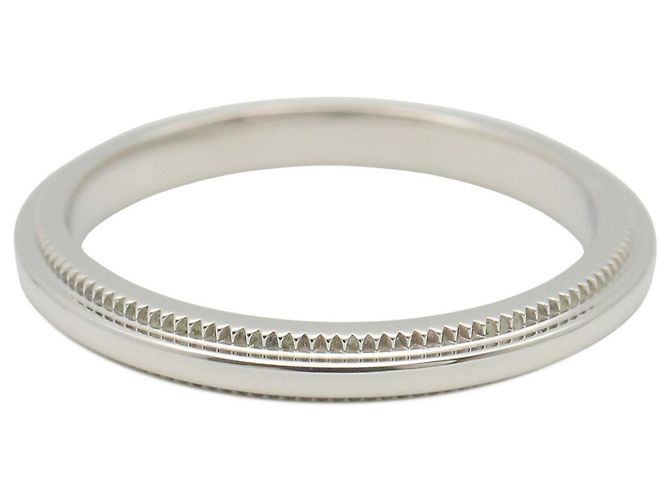 Milgrain-Platinring von Tiffany & Co. Silber - Ansicht 3