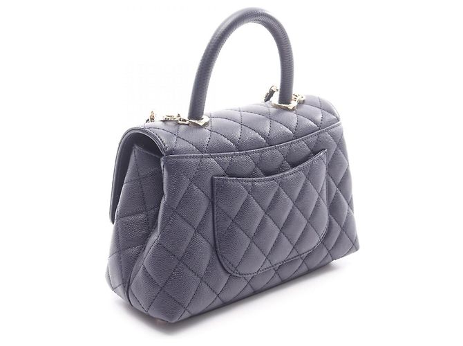 Chanel Coco Handle Flap Handtasche Lila - Ansicht 2