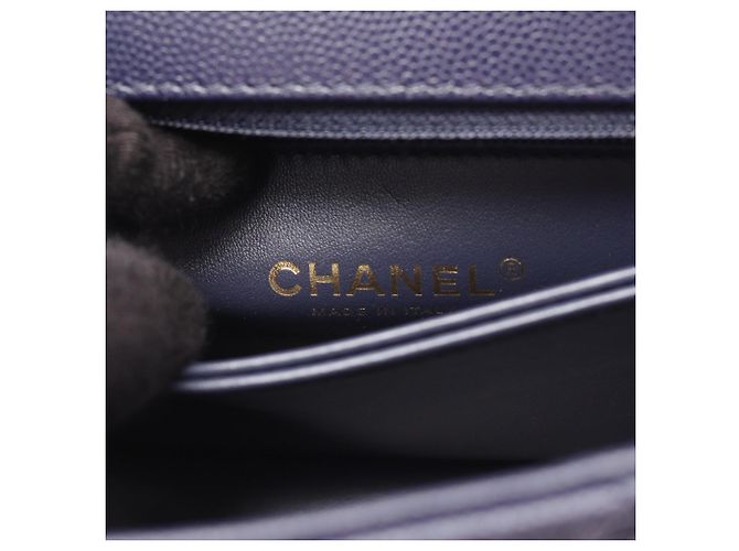 Chanel Coco Handle Flap Handtasche Lila - Ansicht 4