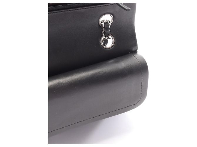 Borsa a Spalla Chanel Matelassé Double Flap Nero - vista 10