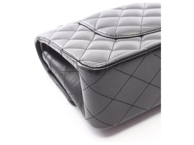 Borsa a Spalla Chanel Matelassé Double Flap Nero - vista 12