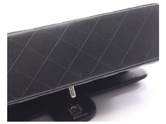 Borsa a Spalla Chanel Matelassé Double Flap Nero - vista 13