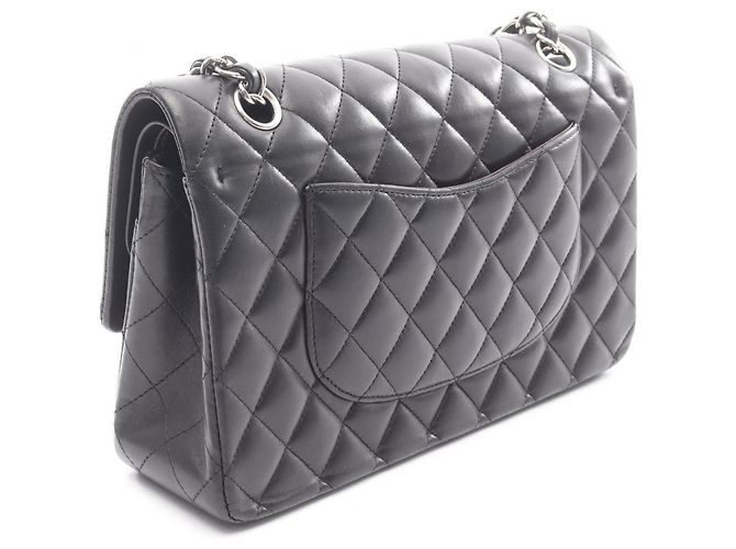 Borsa a Spalla Chanel Matelassé Double Flap Nero - vista 2