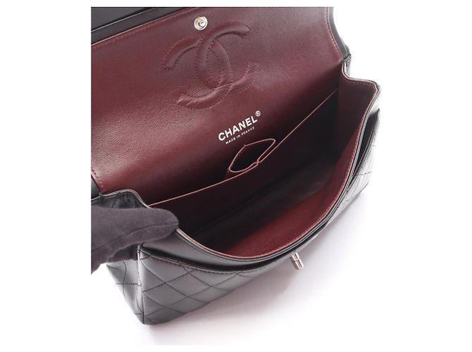 Borsa a Spalla Chanel Matelassé Double Flap Nero - vista 3