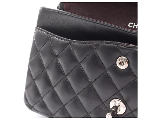 Borsa a Spalla Chanel Matelassé Double Flap Nero - vista 8