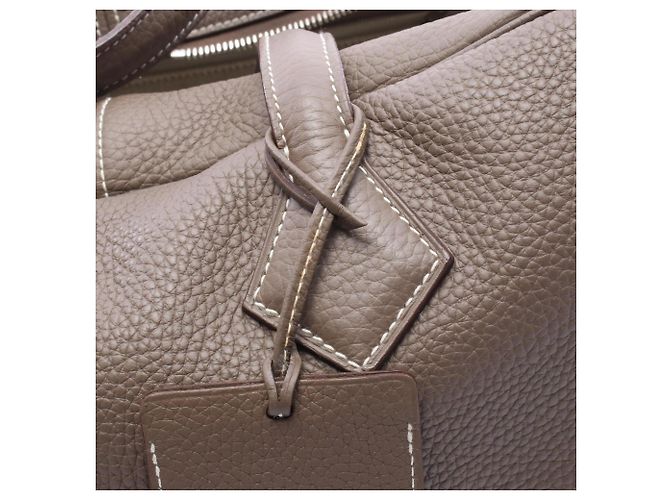 Borsa Boston Victoria 43 di Hermès Marrone Taupe - vista 6