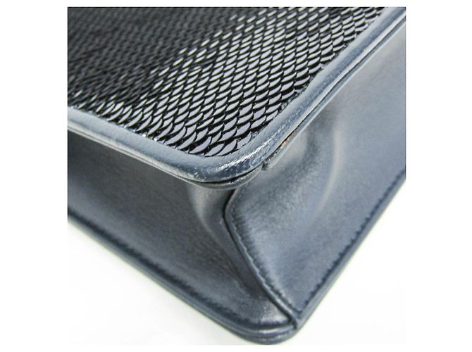 Borsa a Spalla Miu Miu Chain 5BH107 Blu - vista 5