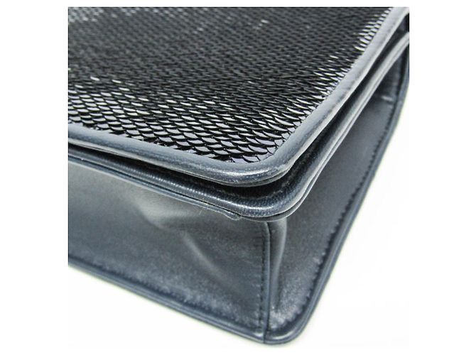 Borsa a Spalla Miu Miu Chain 5BH107 Blu - vista 6