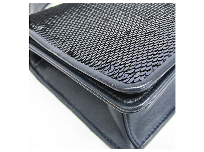 Borsa a Spalla Miu Miu Chain 5BH107 Blu - vista 7