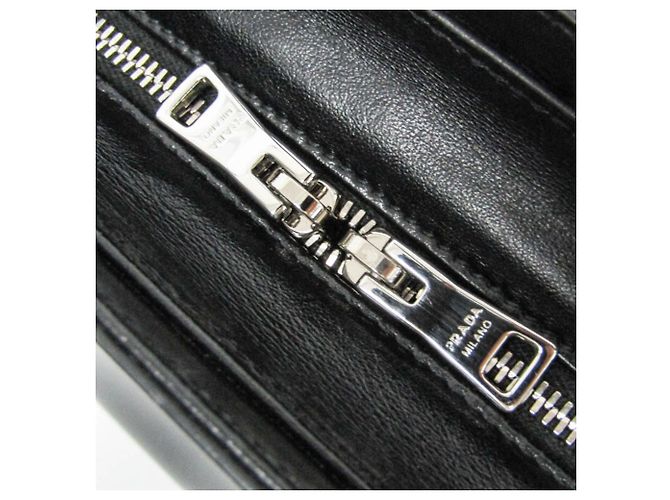 Borsa Prada in pelle spazzolata SPAZZOLATO 1BA320 Nero - vista 15