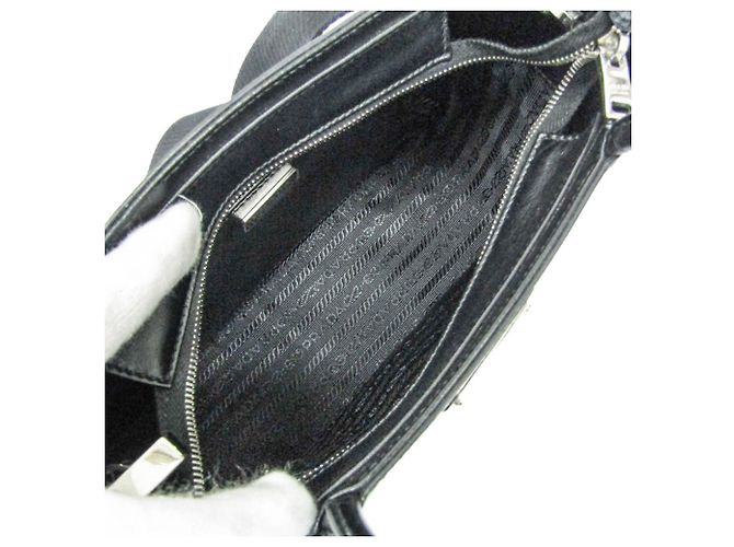 Borsa Prada in pelle spazzolata SPAZZOLATO 1BA320 Nero - vista 3