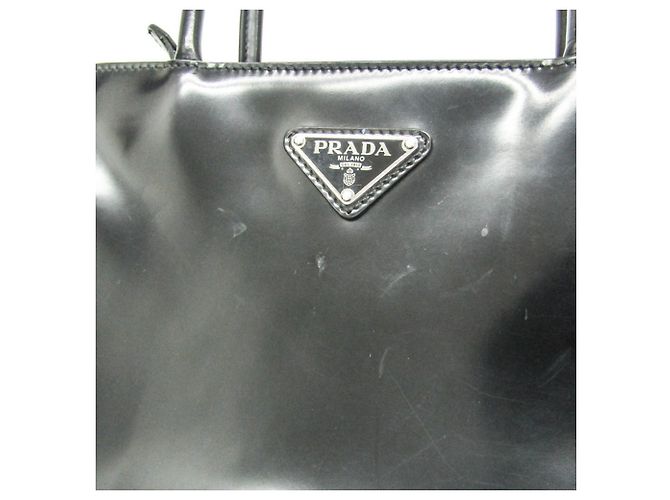 Borsa Prada in pelle spazzolata SPAZZOLATO 1BA320 Nero - vista 6