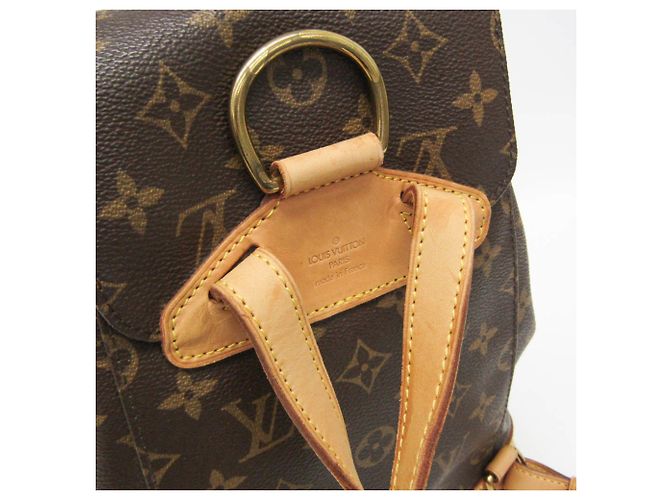 Louis Vuitton Monogram Montsouris MM M51136 Damen Rucksack Braun - Ansicht 11