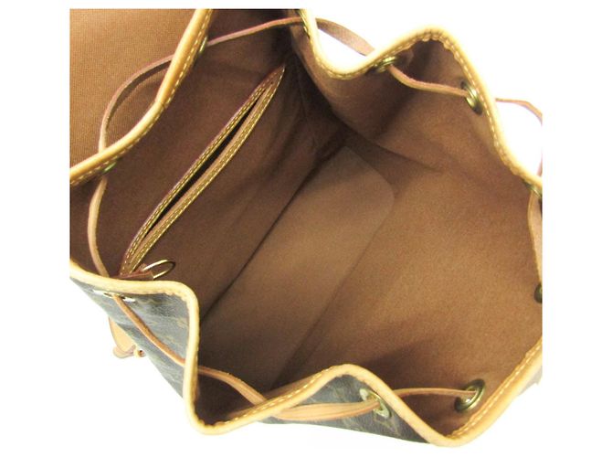 Louis Vuitton Monogram Montsouris MM M51136 Damen Rucksack Braun - Ansicht 3