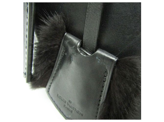 Borsa Louis Vuitton Cuir Orfevre Neo Speedy PM Nero - vista 11