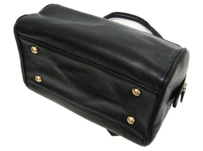 Borsa Louis Vuitton Cuir Orfevre Neo Speedy PM Nero - vista 2