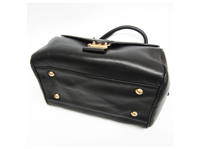 Borsa Louis Vuitton Cuir Orfevre Neo Speedy PM Nero - vista 4