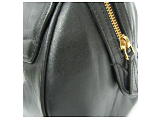Borsa Louis Vuitton Cuir Orfevre Neo Speedy PM Nero - vista 8