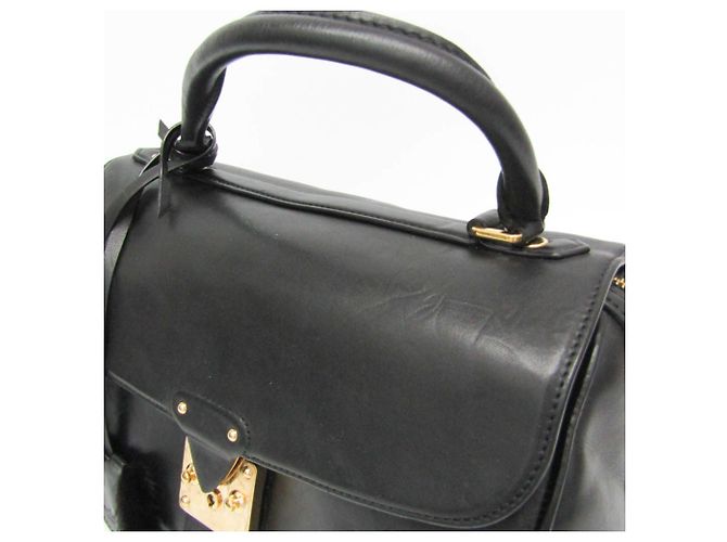 Borsa Louis Vuitton Cuir Orfevre Neo Speedy PM Nero - vista 9