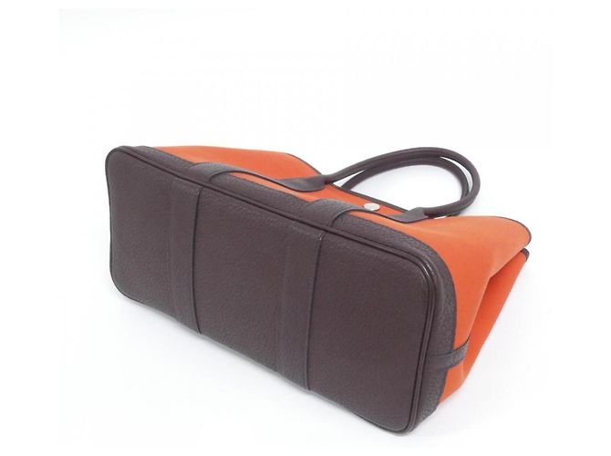 Borsa Hermès Garden Party Verso Arancione - vista 2