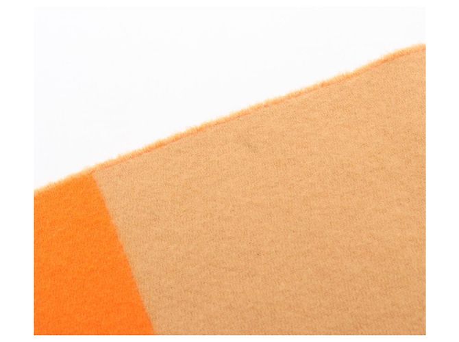Sciarpa in cashmere Grand Mall di Hermès Beige Arancione - vista 4