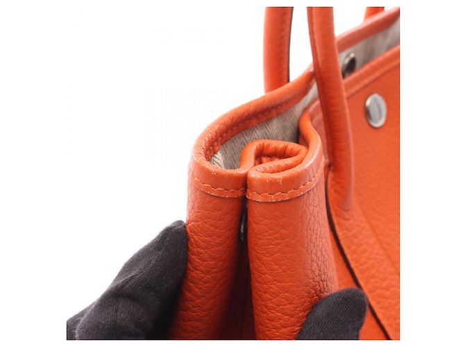 Borsa Tote TPM Garden Party di Hermès Arancione - vista 13