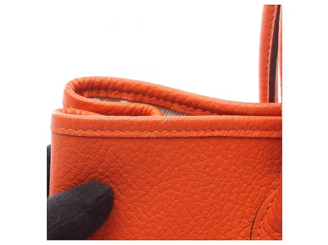 Borsa Tote TPM Garden Party di Hermès Arancione - vista 14