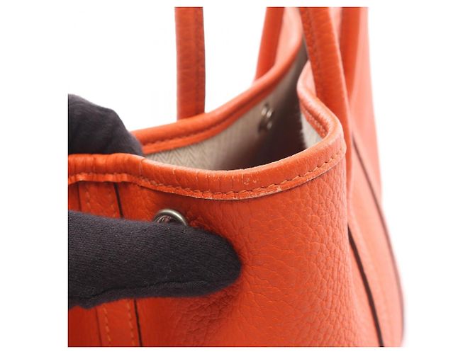 Borsa Tote TPM Garden Party di Hermès Arancione - vista 15